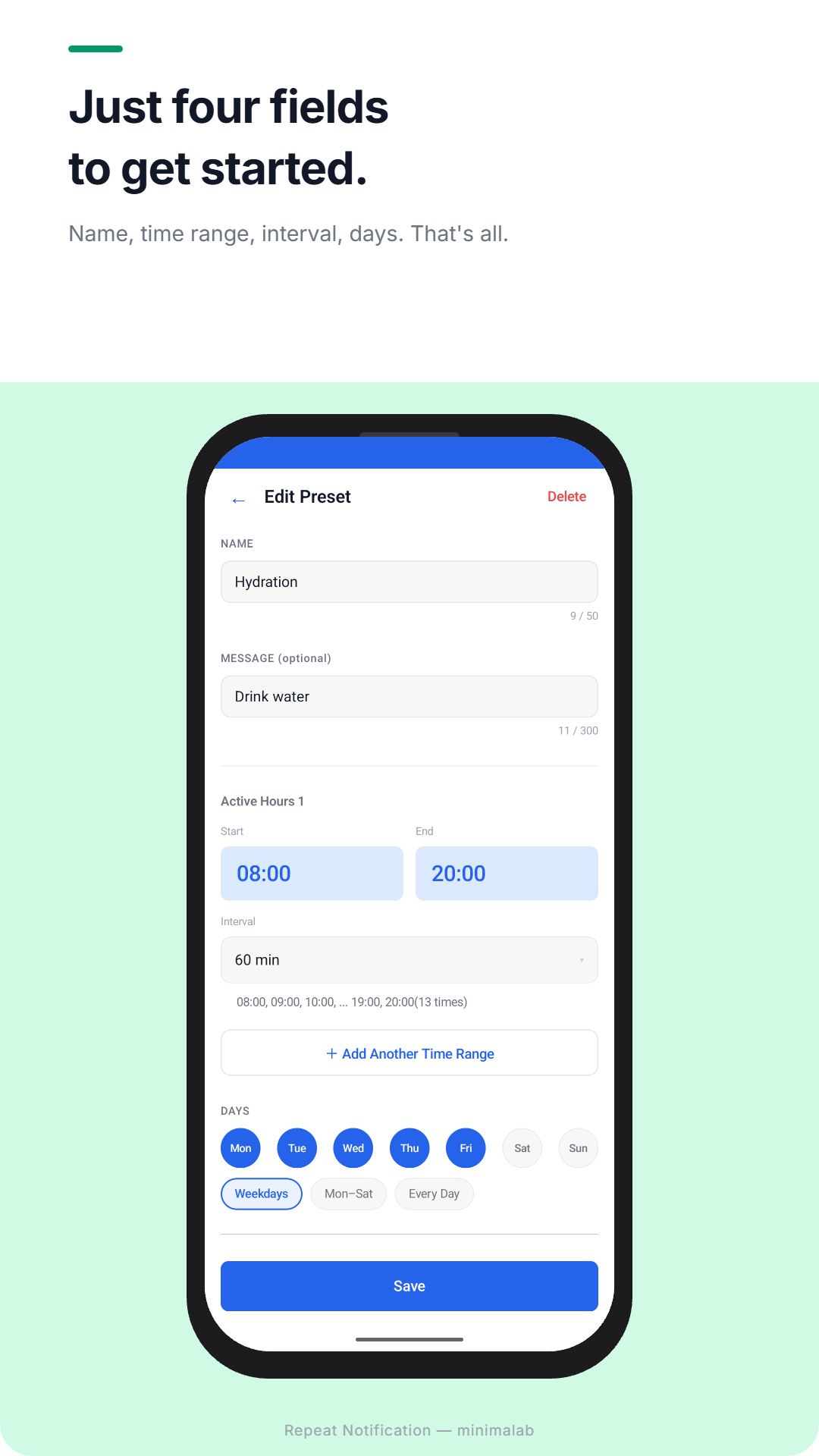 Preset editor — basics